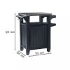 Unity 93L grill asztal, barna