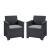 Elodie duo set fotelek grafit