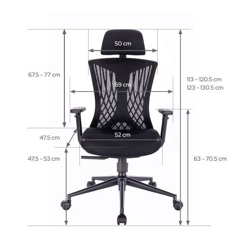 Ergomax ergonomikus irodai forgószék fekete