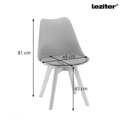 Silla étkezőszék fekete színben