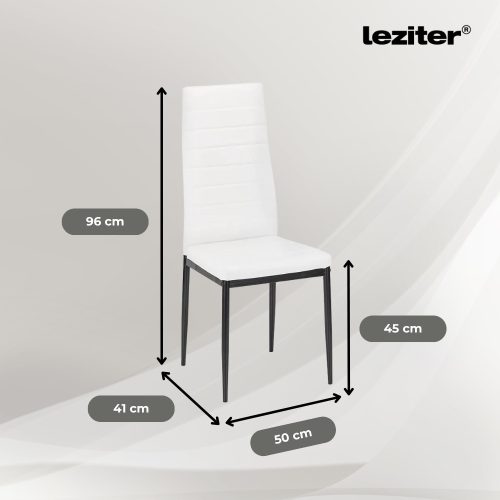 Tino NOVA Étkezőszék fehér-fekete színben