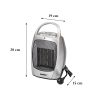 Loa elektromos kerámiabetétes hősugárzó 750W/1500W