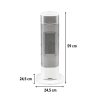 Alizee elektromos hűtő-fűtő oszlopventilátor 1000W / 2000W króm