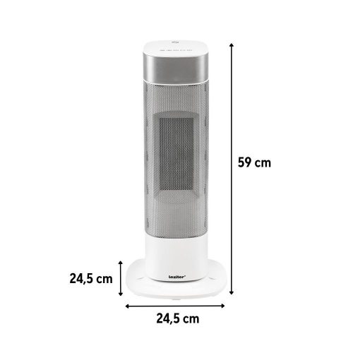 Alizee elektromos hűtő-fűtő oszlopventilátor 1000W / 2000W króm