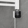 Wifi-s fűtőpatron törölközőszárító radiátorhoz digitális hőfokszabályozóval 600W fehér