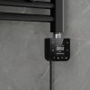 Wifi-s fűtőpatron törölközőszárító radiátorhoz digitális hőfokszabályozóval 800W fekete