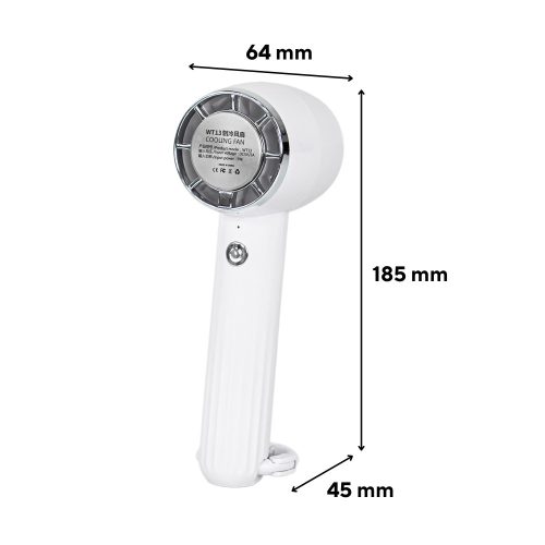 Rico kézi hordozható usb ventilátor 5 W 2000 mAh fehér