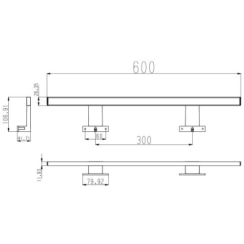 Luxx led lámpa 600mm