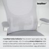 Flexo ergonomikus irodai forgószék deréktámasszal fehér