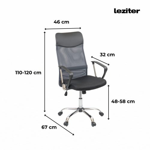 Fit ergonomikus irodai forgószék, szürke