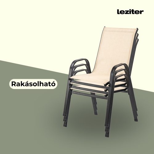 Como kerti szék, bézs